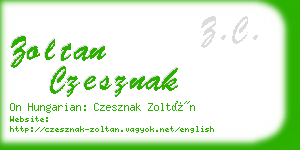 zoltan czesznak business card